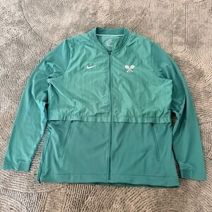 Nike Court Dri-FIT Rafa Nadal Tennis Jacket Green Full Zip 908416-341 Mens XL